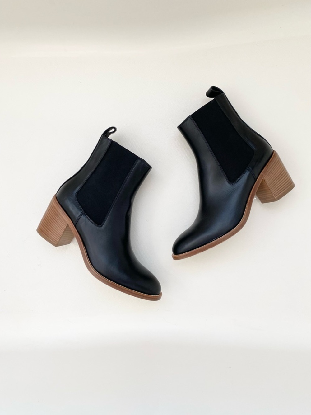 Jenni Kayne Frankie Black Leather Chelsea Boots